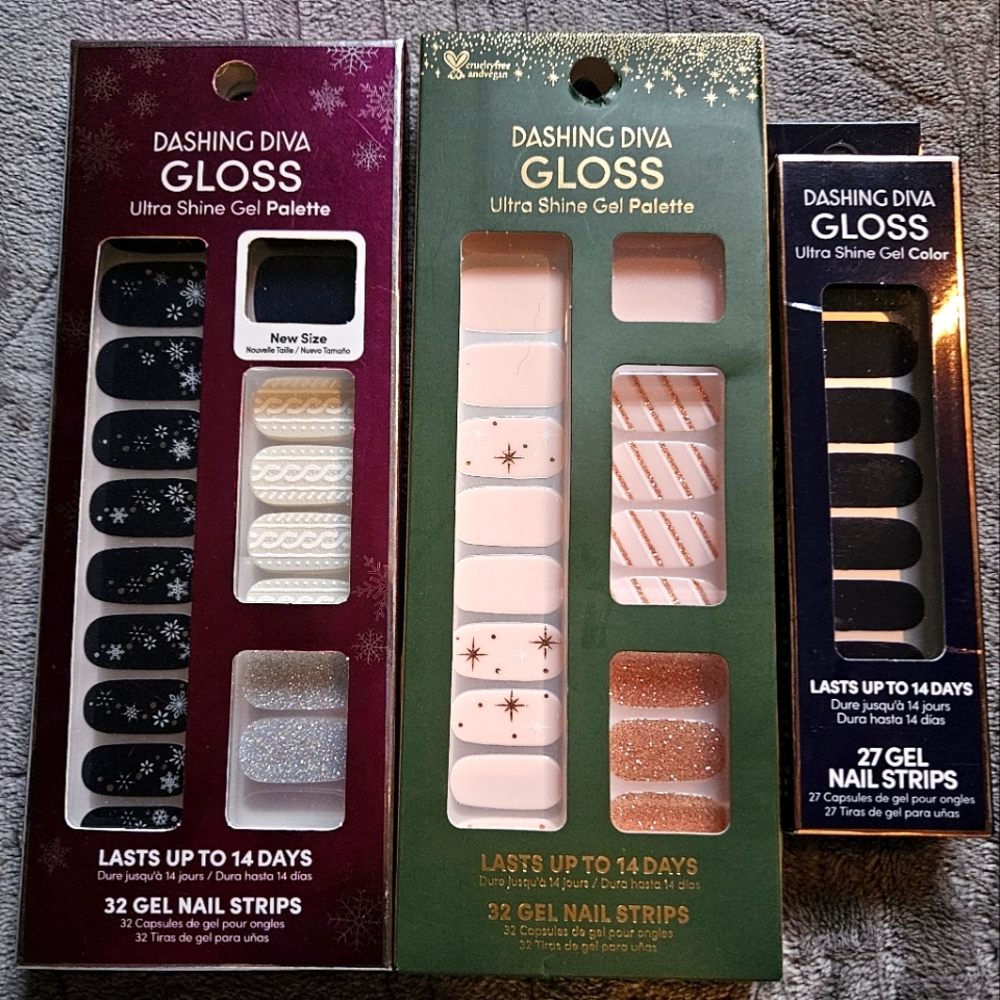 Winter Lot of Dashing Diva Nails